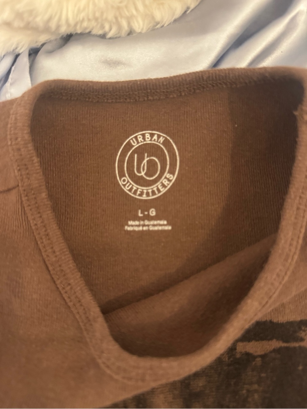 UO Lotus Perfect Baby Tee, Brown, Graphic Tee - Picture 7 of 7